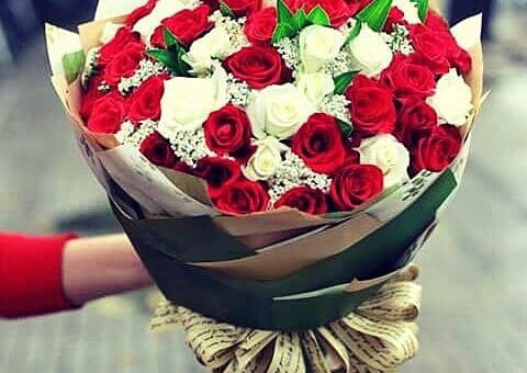 Bó hoa đẹp chúc mừng sinh nhật hoa hồng đỏ -Shop Moonflower Hà Nội
